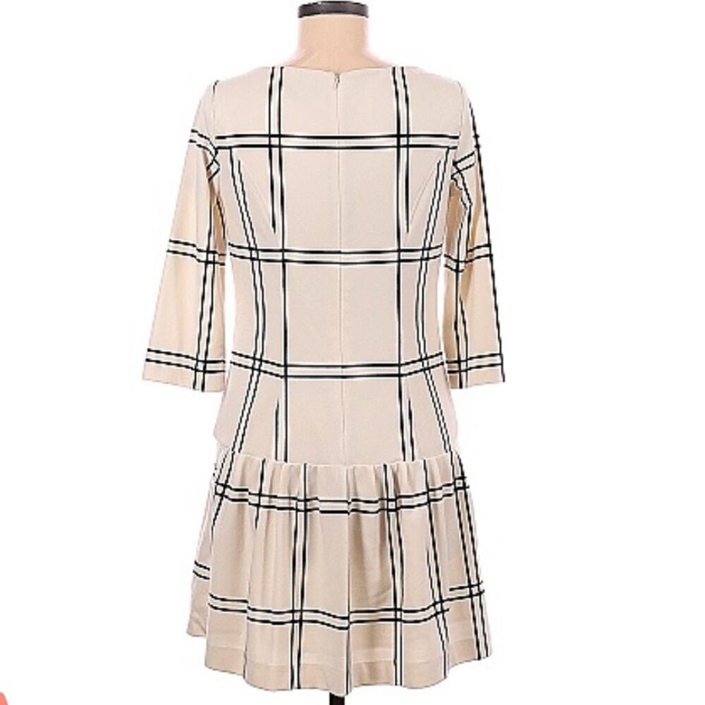 RED Saks Fifth Avenue drop waist windowpane check dress, size 6 - Picture 2 of 12